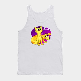 Catdog Cartoon Chaos Tank Top